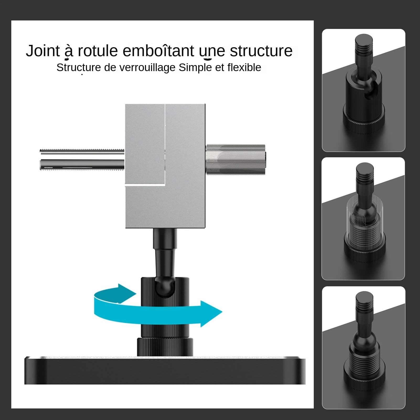 Mini tornillo de banco | 2 en 1 tornillo de banco de escritorio - banco de taladro portátil resistente antideslizante de precisión de liberación rápida para trabajo de metal y madera taller de garaje