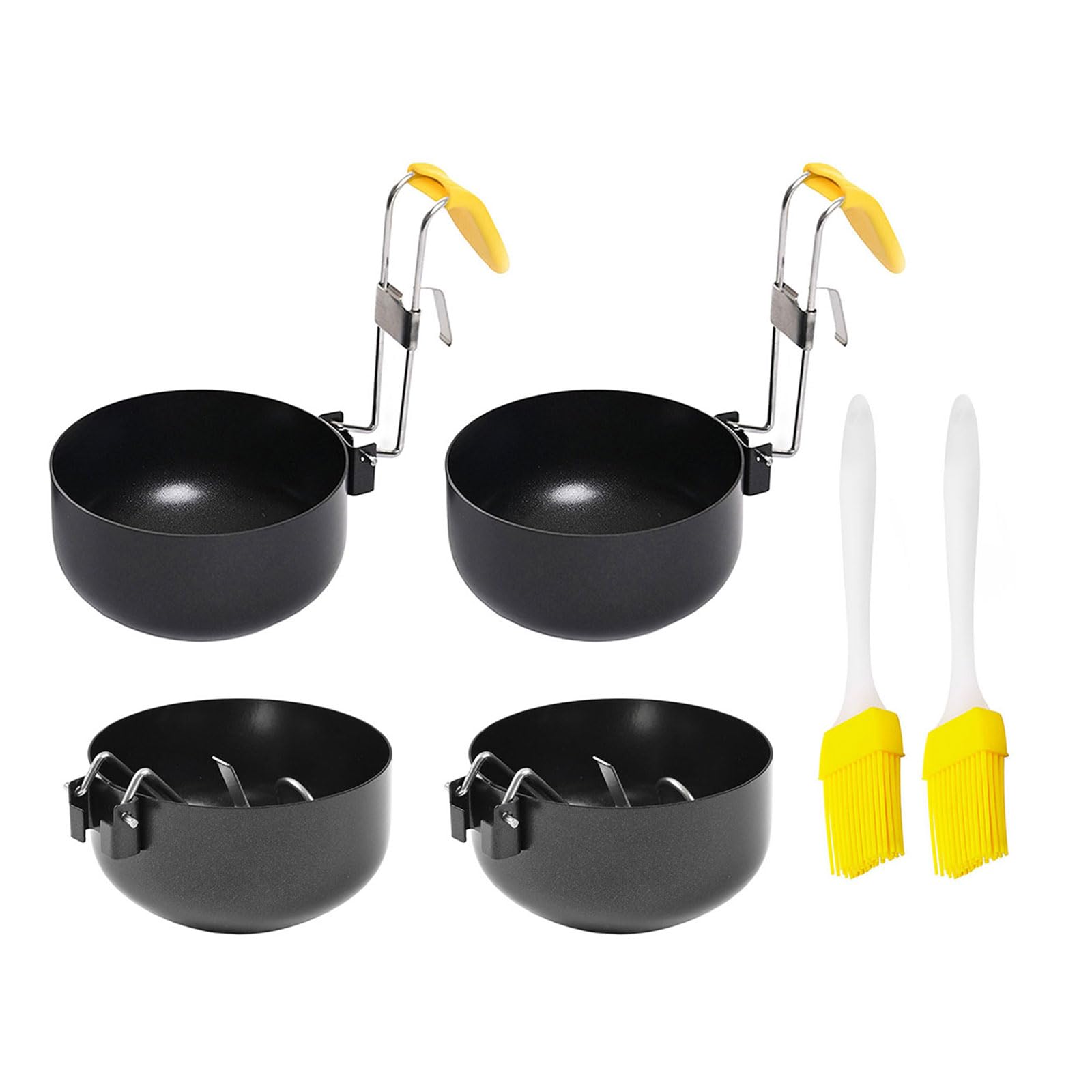 4 herramientas plegables para cocinar huevos moldes de almacenamiento fácil