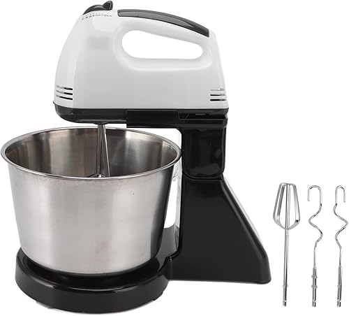 Miniatura 7 de Mezclador eléctrico de pie, mezclador automático para el hogar, ahorro de tiempo, ligero, de 50 a 60 Hz, multiusos, enchufe de EE. UU., 110 V con