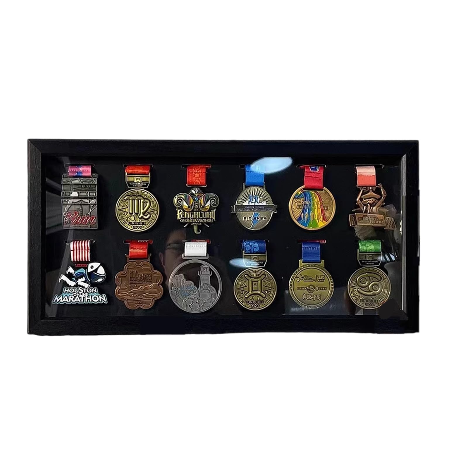 Wansiman MéDaille Sport Cadre Photo,Cadre Vitrine Medaille Militaire,Ce N'est Pas Facile à Casser,Longue DuréE,pour Afficher Les MéDailles De Sport