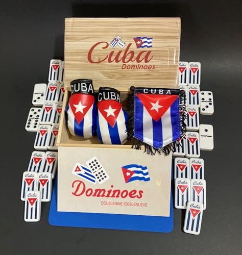Set Dominó Cubano Doble 9 con Bandera y Guantes miniatura 3