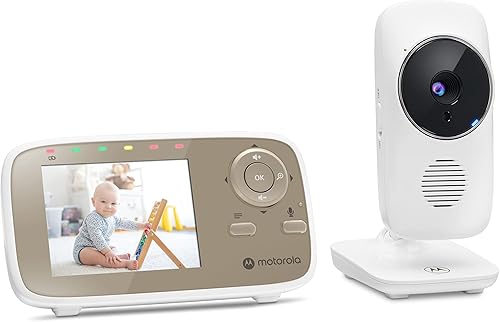 Miniatura 4 de Motorola Nursery VM483 Monitor de bebé con cámara de 2.8 pulgadas, visión nocturna, portero, zoom digital y control de temperatura, alcance de hasta