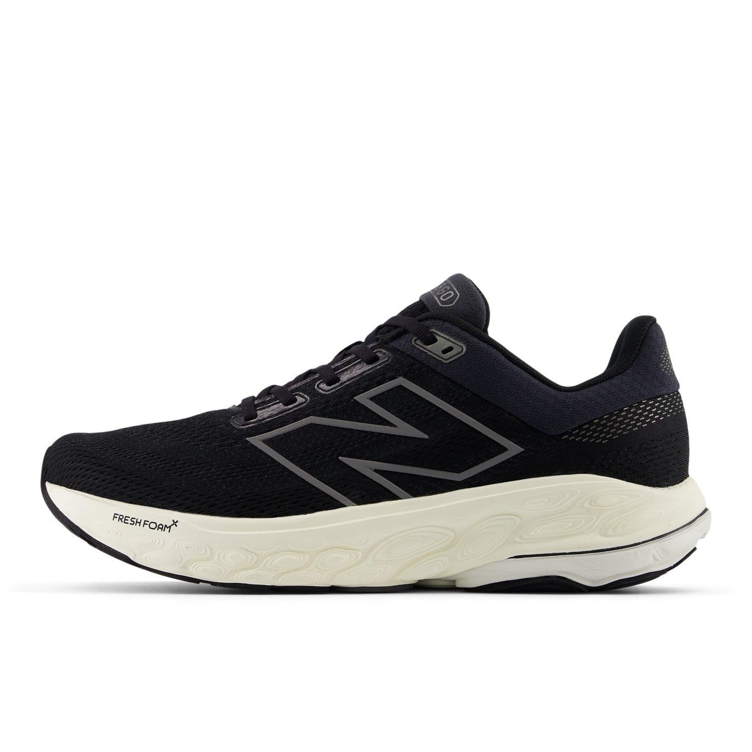New Balance Men's Fresh Foam X 860 V14 Running Shoe, Black/Phantom/Sea Salt, 11.5