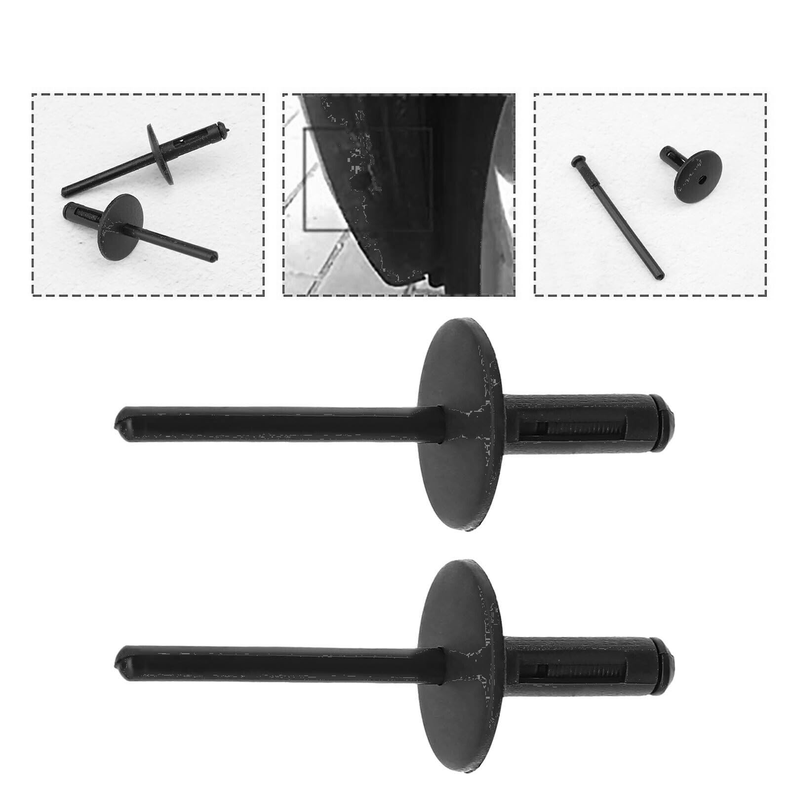 60 stuks wielkast bekleding clips auto bumpers 6 mm wielkast