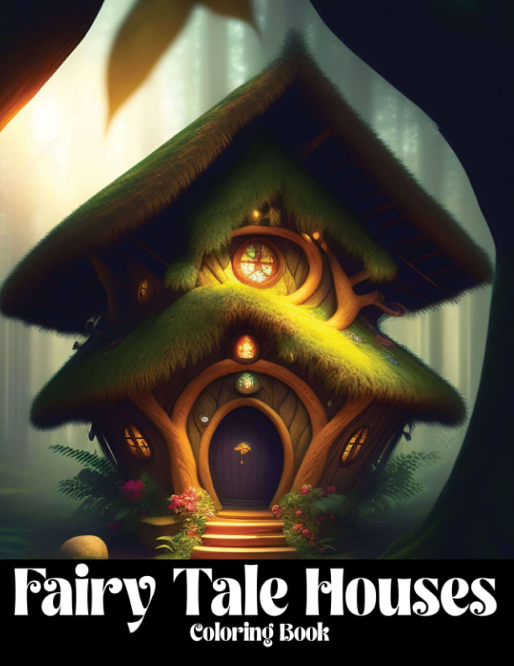 Fairy Tale Houses Coloring Book: An Adult Coloring Book of Magical Fairy Homes and Gardens