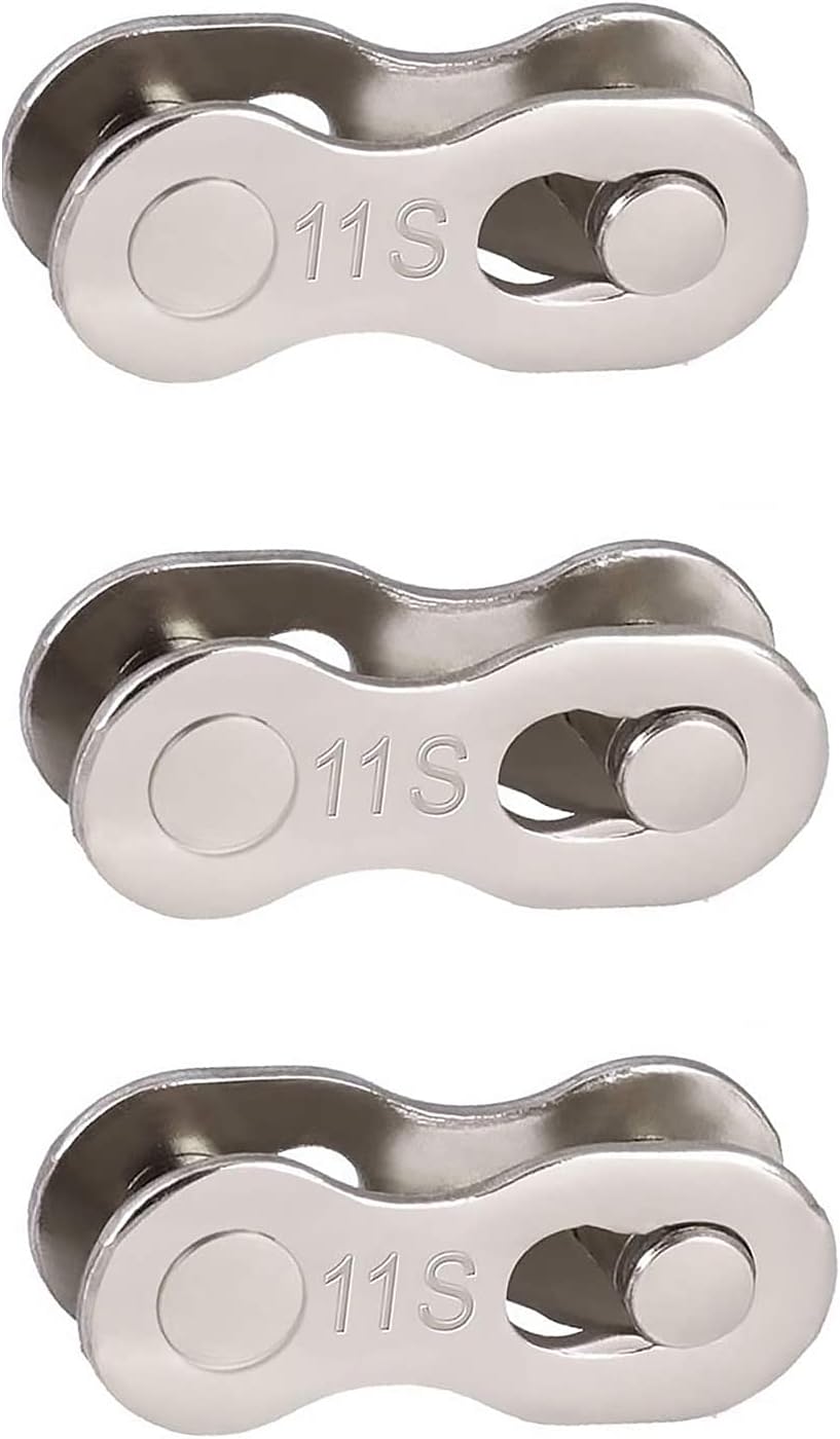 Chaîne de Vélo Maillons,3 Paires Chaîne à 11 Vitesses de Vélo VTT Attache Rapide Maillons Rapide