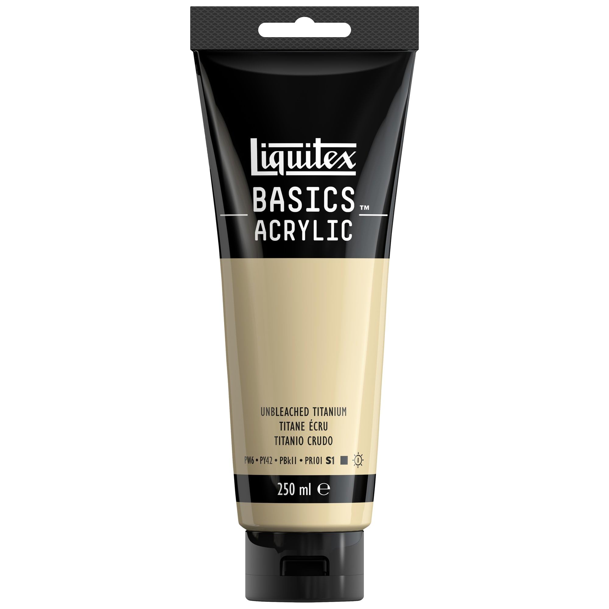 LIQUITEX Basics Acrylic Paint, Unbleached Titanium, 250 ml Tube