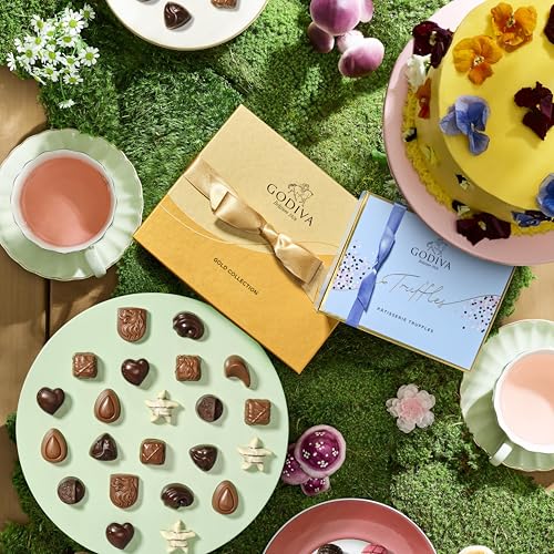 Godiva Assorted Chocolate Truffle Gift Box, Patisserie Dessert Gourmet Candy with Creamy Ganache, Gift Basket for Birthday, Thank You, Anniversary, Congratulations, 24-Piece3