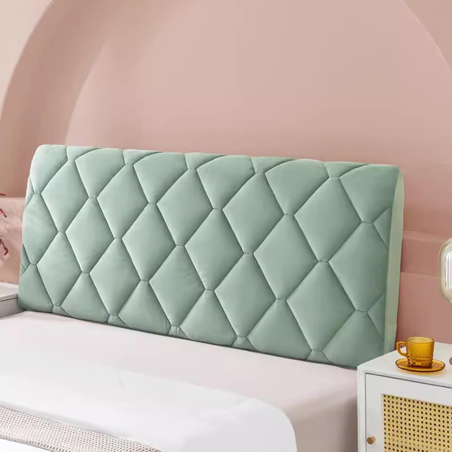 UYSELA Headboards Covers Slipcover for Single/King/Double Backrest Cover Bed Head Protector Cover Dustproof Headboard Cover for Bedroom