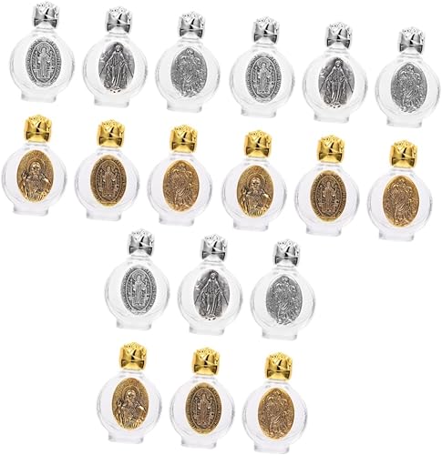 EXCEART 18 unids Madonna colgante botella de perfume portátil botella de fragancia portátil Frasco de perfume pequeño contenedor de vidrio para