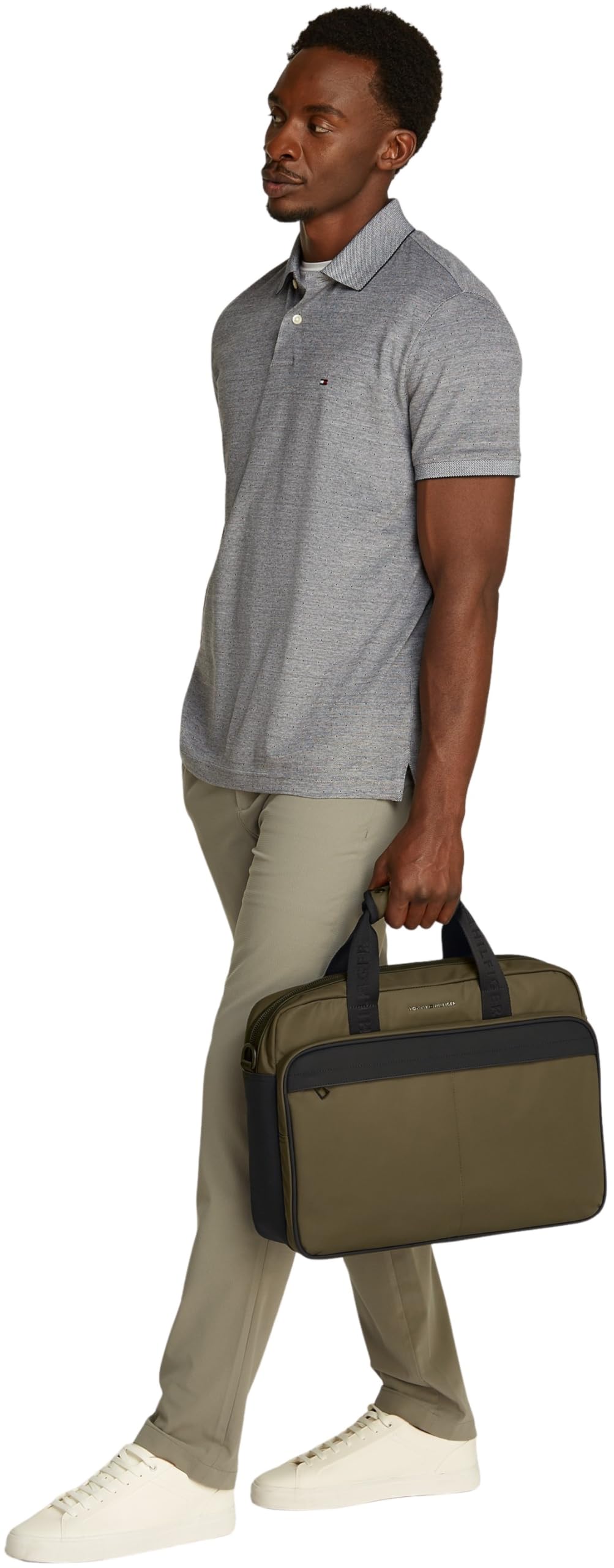 Tommy Hilfiger Uomo Borsa Laptop Repreve con Tracolla