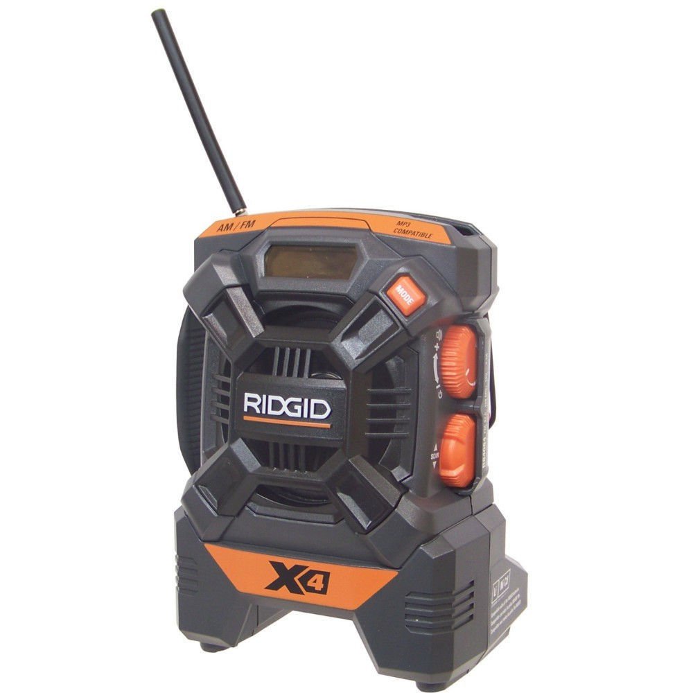 Ridgid R84084 18V AM-FM IPod MP3 Job Site Radio RT