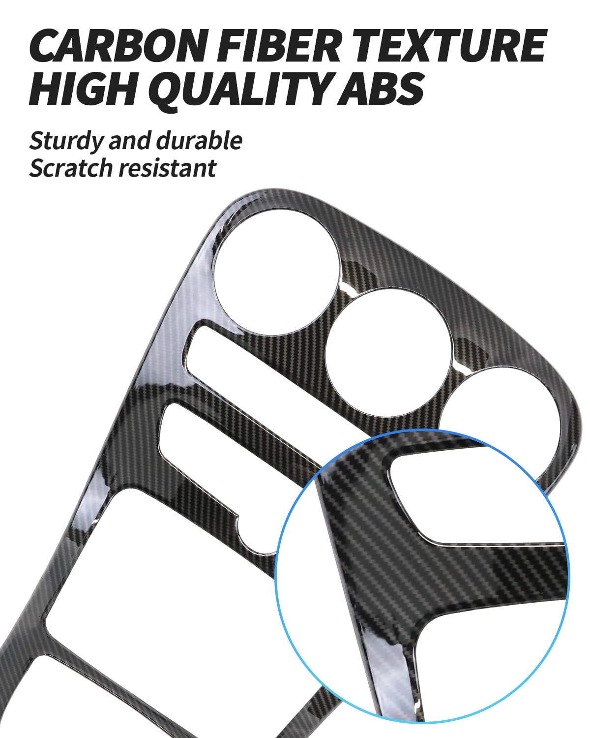 Copertura Per Telaio Controllo Centrale In ABS Con Motivo Fibra Di Carbonio Per Mercedes Classe G W463 (2019-2020) - Protezione Anti-Graffio, Facile Installazione