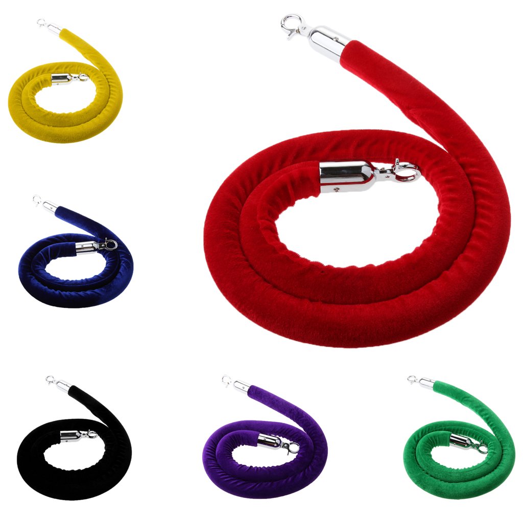 MagiDeal Corde de Diviseur 1.5M Corde Cordon Velours Séparation, Rouge, 1.5m
