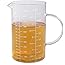 Glass Measuring Cup, [Insulated handle, V-Shaped Spout], 77L High Borosilicate Glass Measuring Cup for Kitchen or Restaurant,