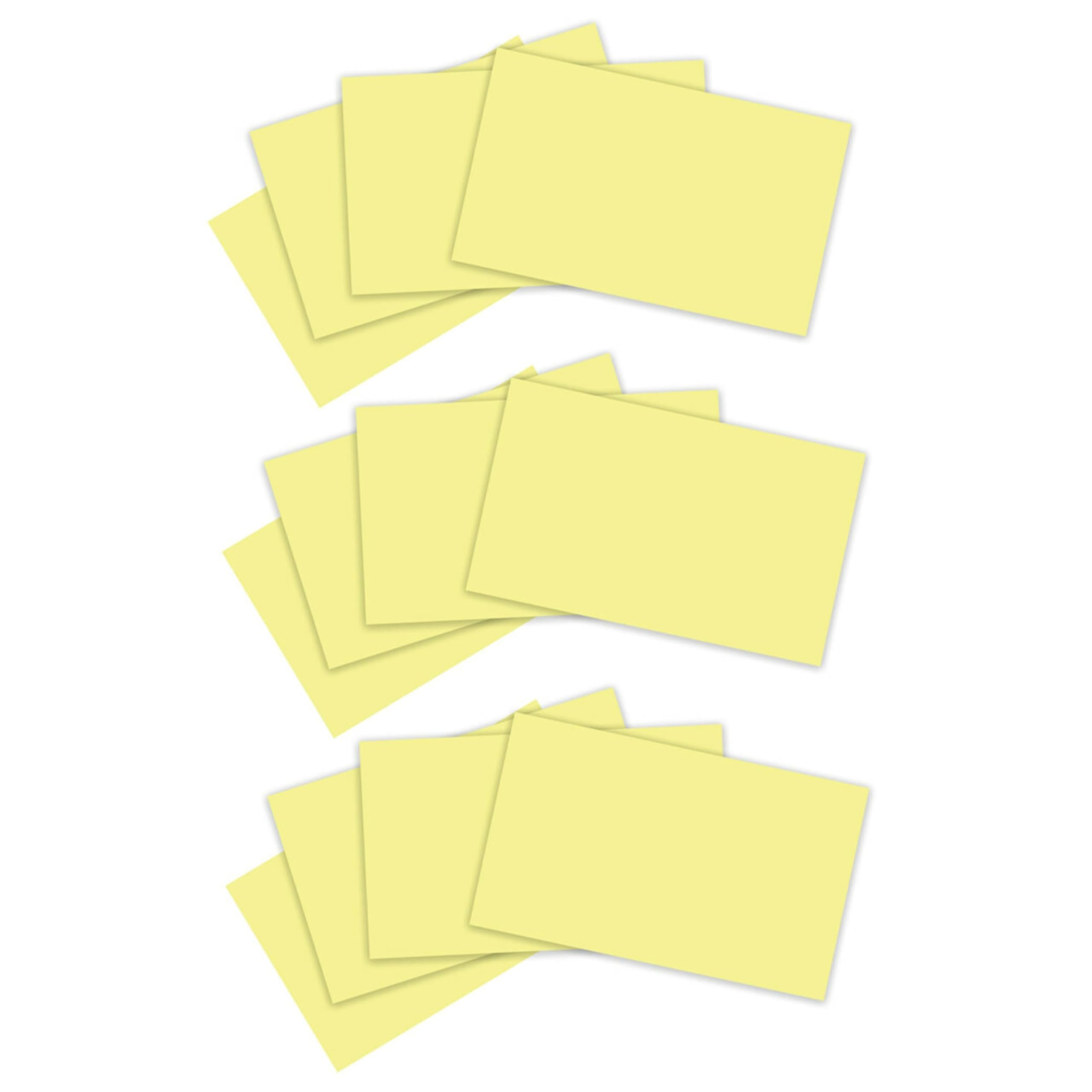 Post-it 100% recyceltes Papier, super Haftnotizen, 2 x die Haftkraft, 7,6 x 12,7 cm, 12 Bl cke/Packung, 70 Blatt/Block, Kanariengelb (655R-12SSCY) | Schulbedarf und Büroprodukte, 2-fache Haftkraft