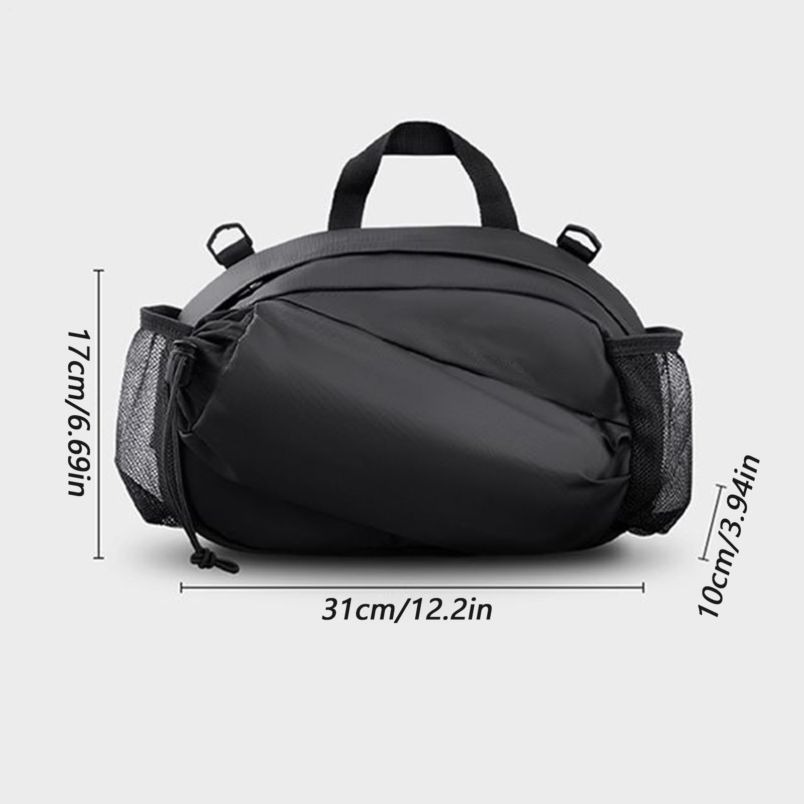 Sac de Guidon de Vélo Poche De Cadre Avec Fermeture Éclair Et Bandoulière | Pochette Étanche Accessoires Vélo pour Randonnée VTT Route Ville