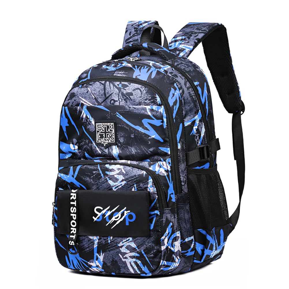 MATMO Kids Camo Backpacks Graffiti Camouflage Backpack Boys and Girls School Backpack
