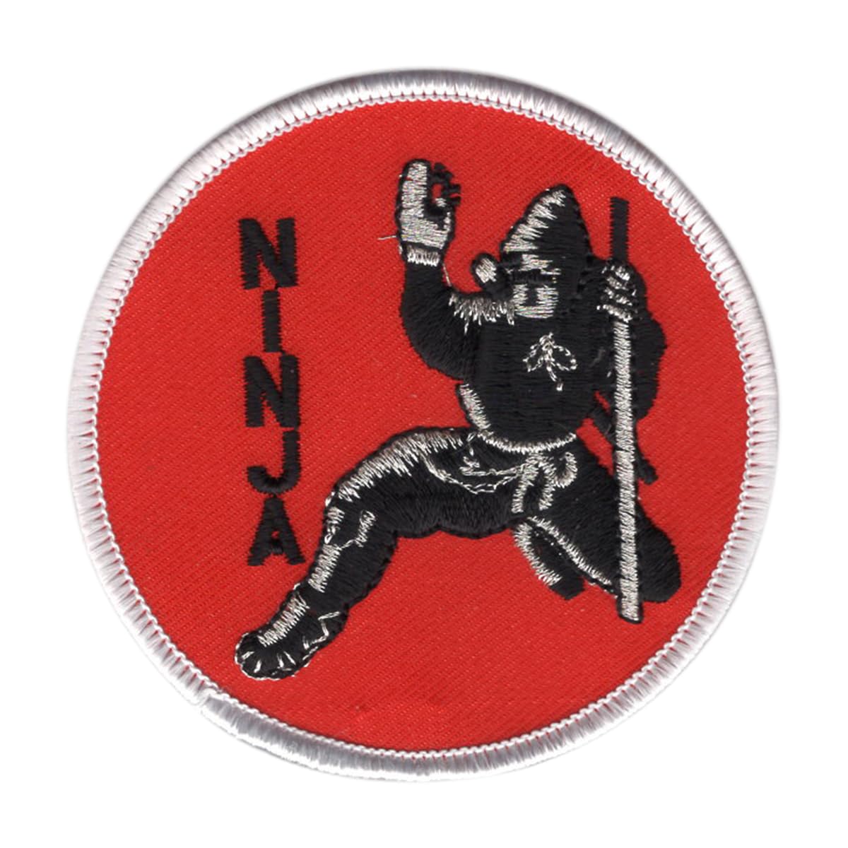 Martial Arts Embroidered Patches Badges for Uniforms, Accesories Badge - Red Ninja Patch