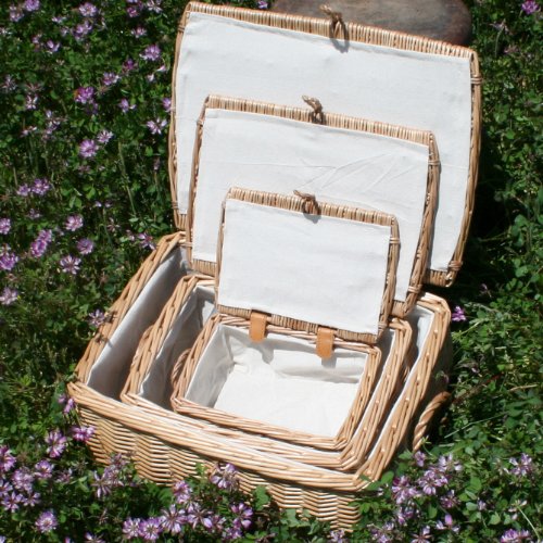 3個セットのぽってり収納バスケット（L&M&Sサイズ）