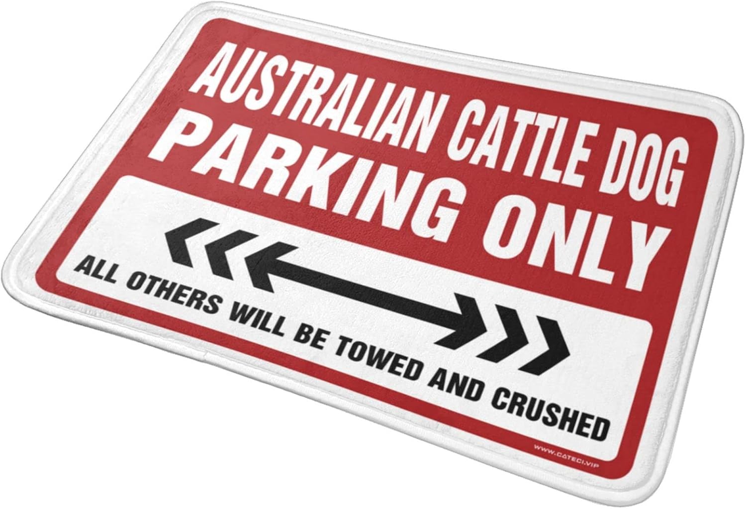 Spring Kitchen Mats Australian Cattle Dog Parking Only Rug Plain Door Mat for Crafts Entry Mats Indoor Home(Size:65X90CM), EHFPCFSCW-65X90CM