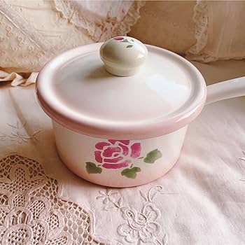 お値下げ♡新品♡イマンダイアナローズホーローミディ缶琺瑯マニーローズバスケット Amazon.co.jp: マニーローズホーロー片手鍋イマンダイアナローズ