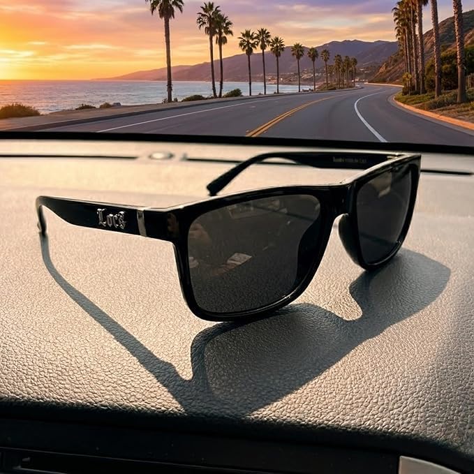 Image of Locs 2-Pack Sunglasses - Flat Top Hardcore Shades Series - Maximum Legal Driving Darkness