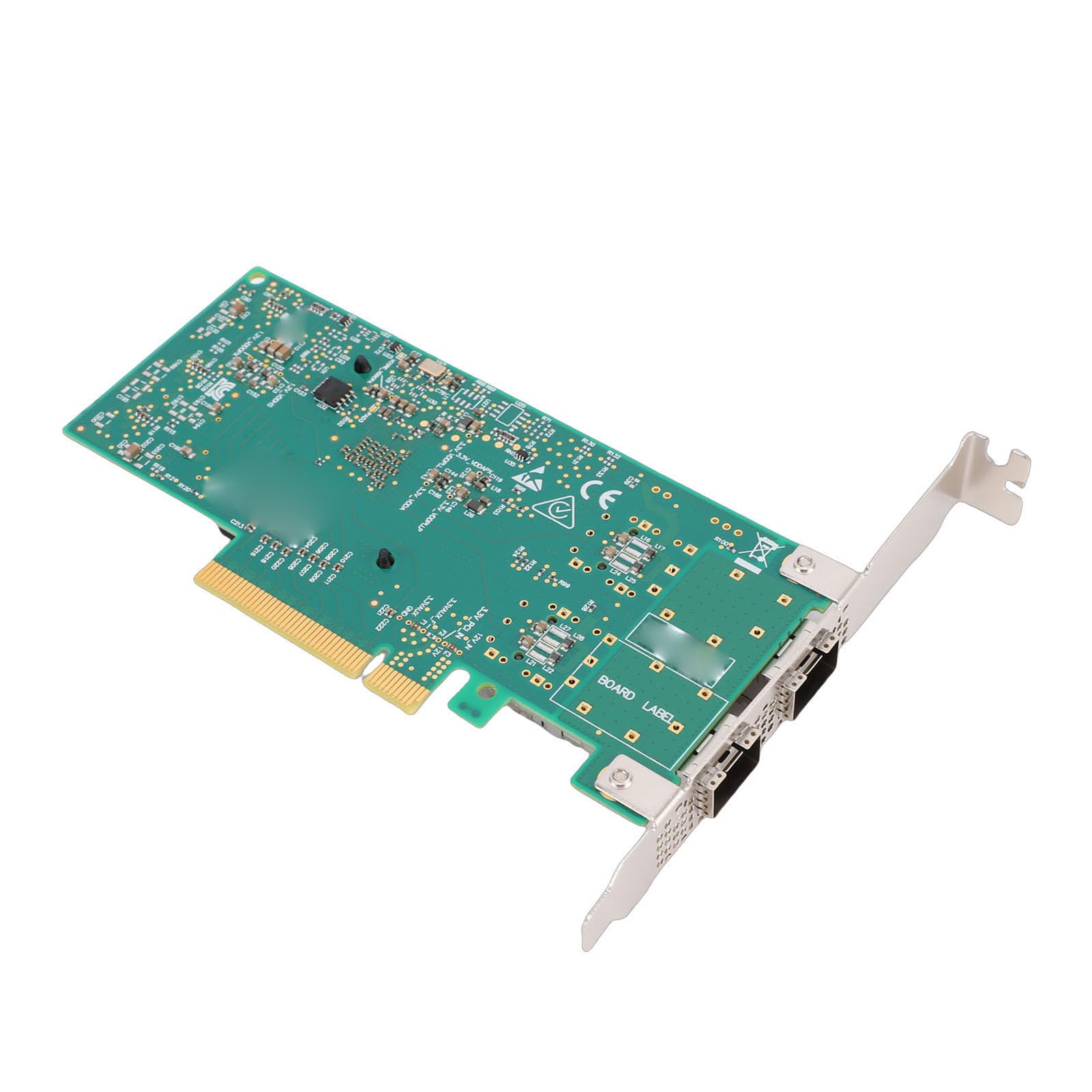Sxhlseller Adattatore Ethernet PCIe X8 SFP28 a Doppia Porta 25G |Mellanox ConnectX-4, RDMA a Bassa Latenza, Scheda di Rete con Accelerazione Hardware per Server Data Center,