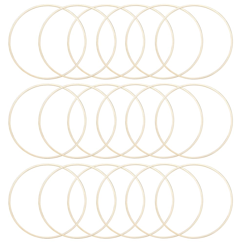 Beebeecraft Lot De 20 Anneaux De Liaison 40 Mm Plaqué Or 24 Carats – Maillons Fermés 38 Mm Intérieur Pour Bijoux DIY