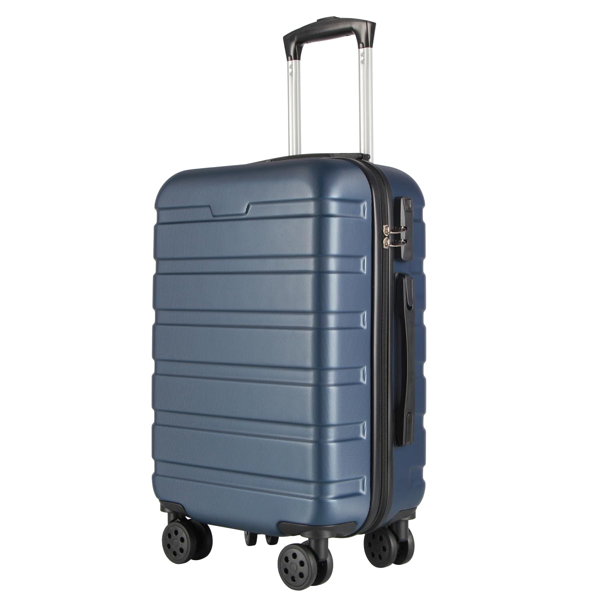 T-LOVENDO.ES Maleta de Viaje Cabina 55x40x20- Equipaje de Mano- 4 Ruedas giratorias- Material ABS Ligero- Semirígida- Candado o Cerradura combinación- Asa telescópica- Trolley