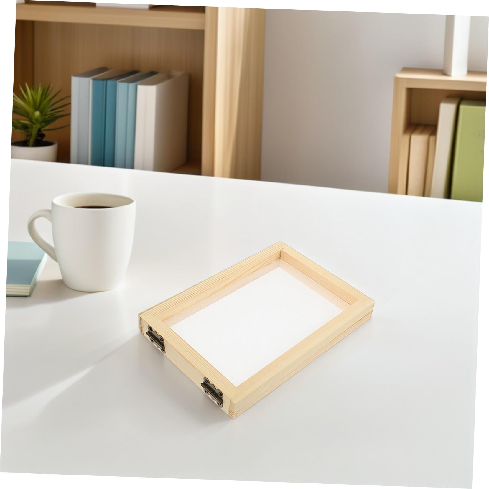 SHINEOFI 4piezas Paquete De Material Para Marcos De Fotos De Madera Marco De Madera Para Hacer Papel Kit Para Hacer Papel Herramienta De Manualidades Pantalla De Para Manualidades Casa Escu