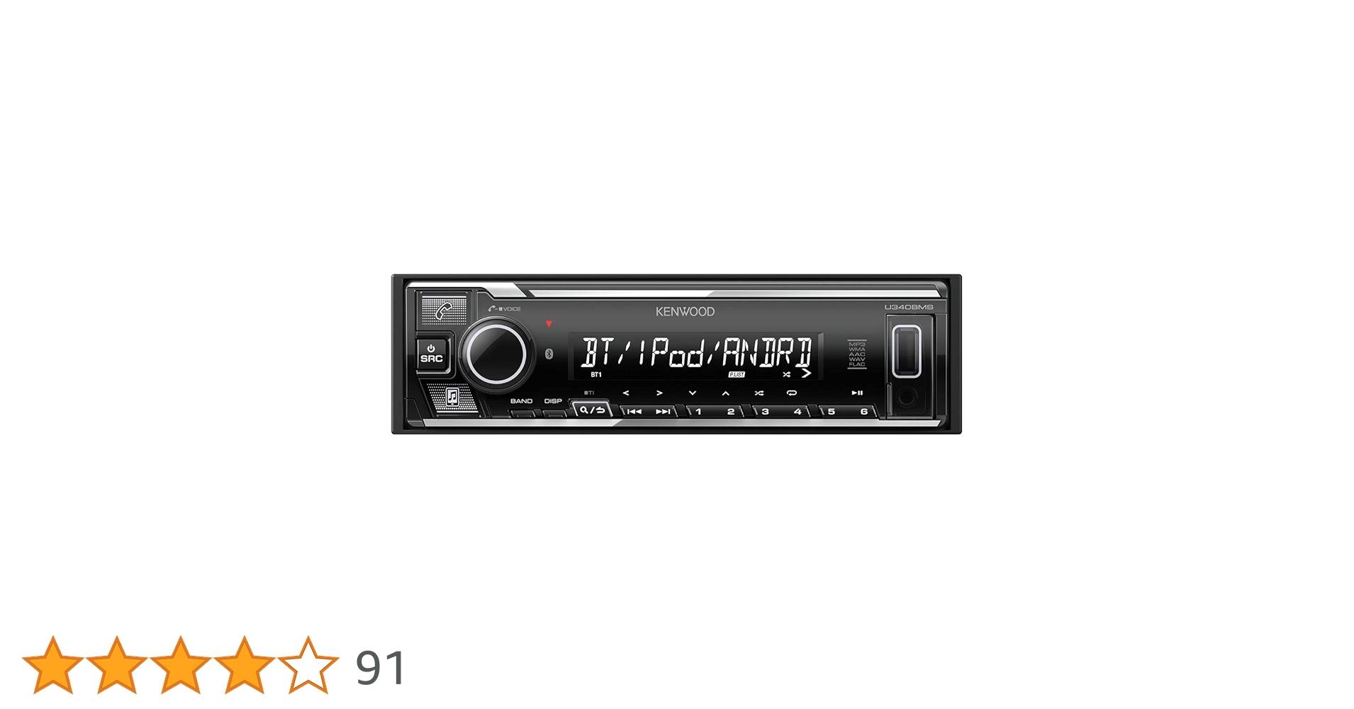 Amazon | ケンウッド 1DINオーディオ Bluetooth搭載 U340BMS