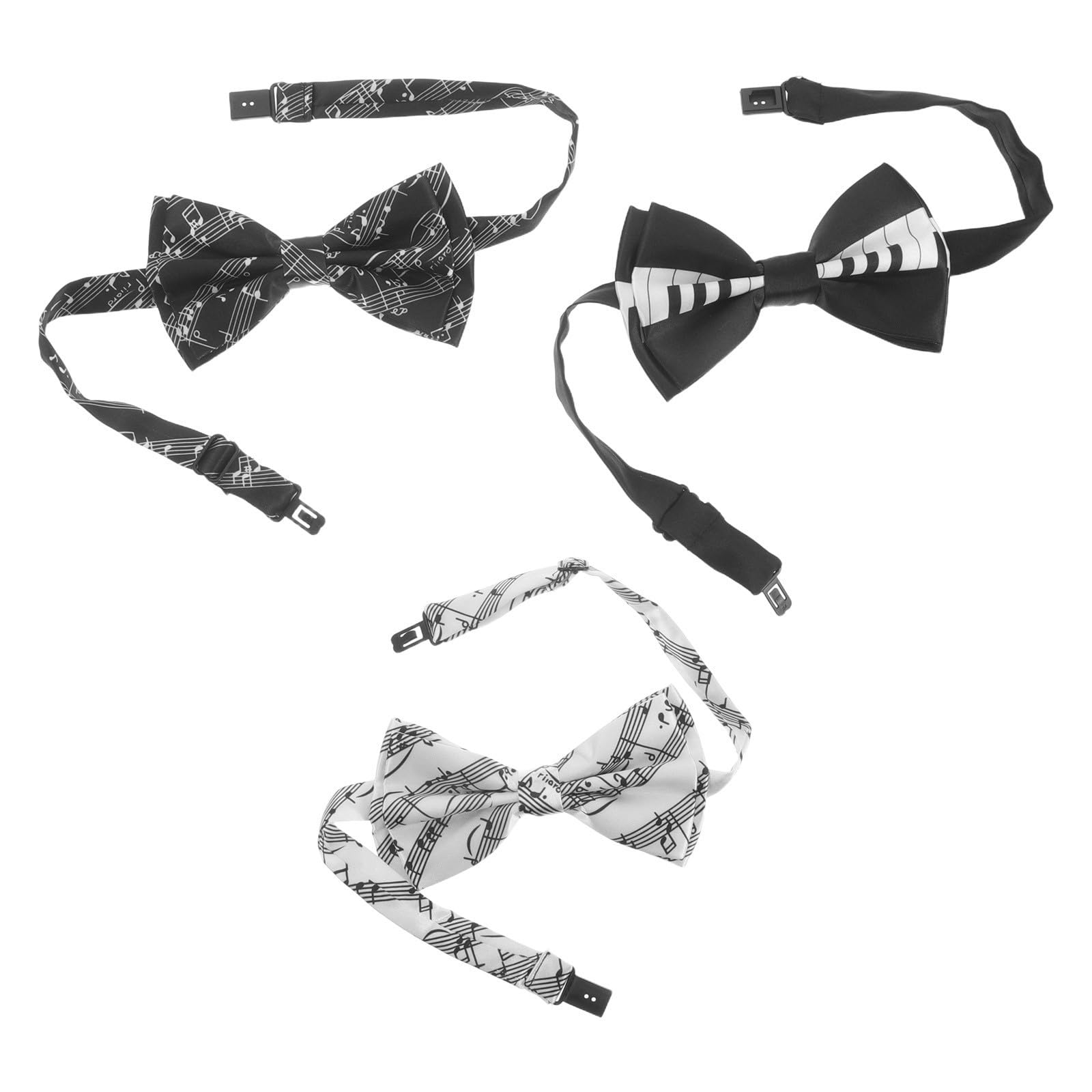 Healvian 15 Pièces Nœud en Tissu à Motifs de Notes de Musique pour Garçons D'honneur, Léger Design Artistique, pour Mariages et Rassemblements Quotidiens