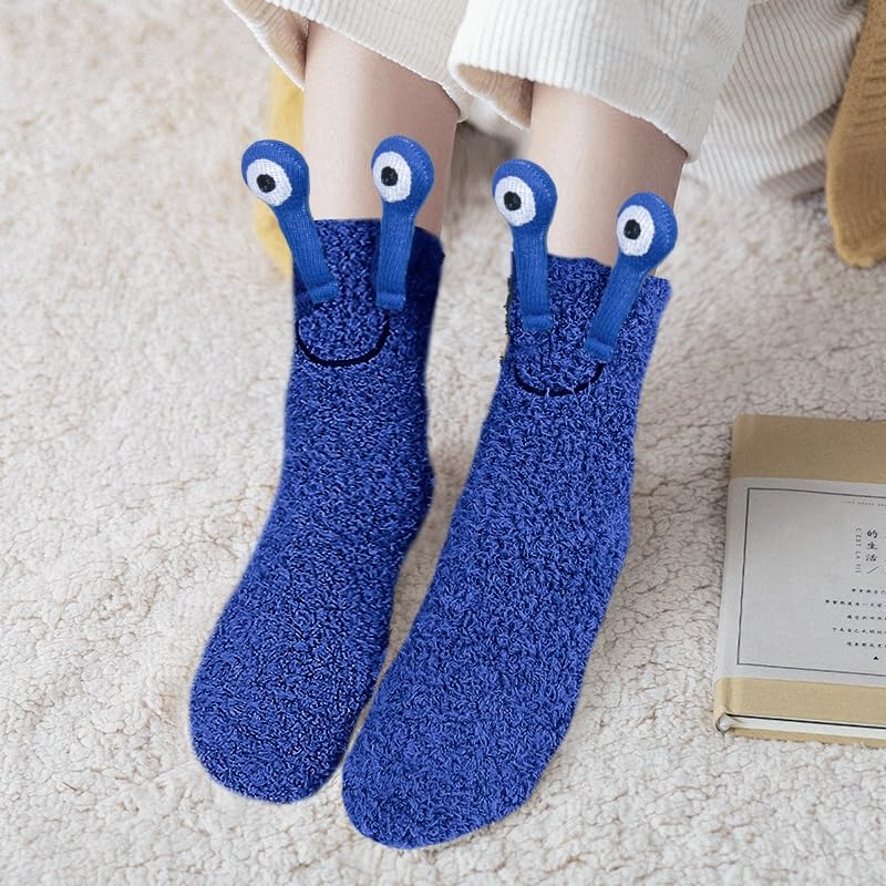 Image of Benefeet Sox Womens Girls Fuzzy Socks with Grips Soft Fluffy Slipper Socks Cute Cozy Winter Socks Christmas Halloween Gifts