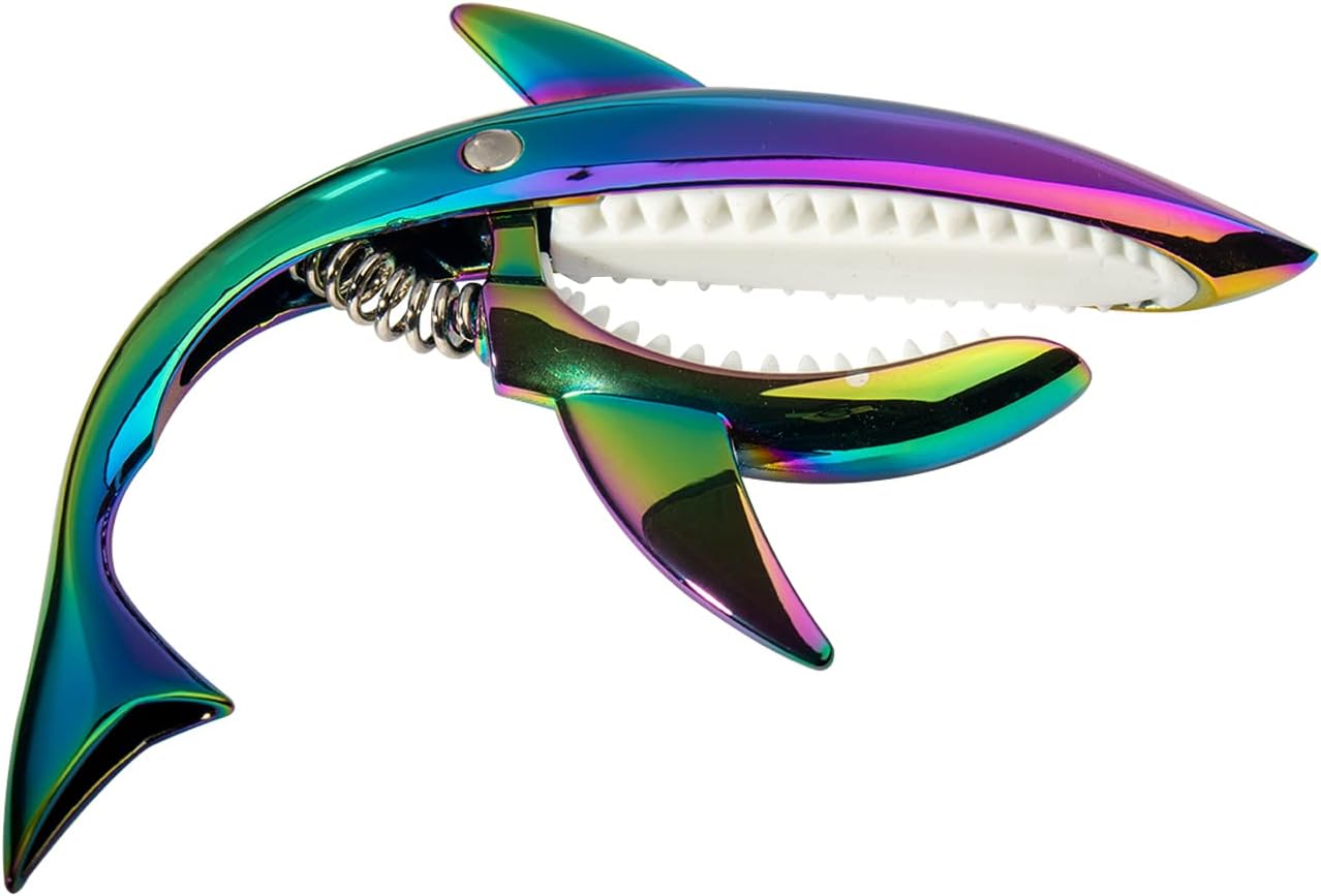 Shark Guitar Capo for Acoustic Guitar 6 String with 2 Picks