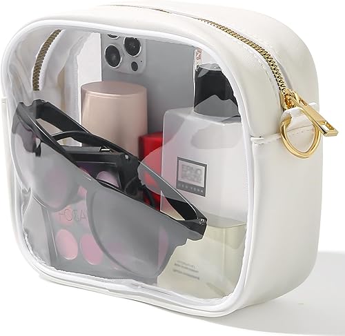 Miniatura 2 de TOBVZOO Bolsa transparente aprobada para estadios, bolsa cruzada transparente para conciertos, eventos deportivos, monederos para hombres y mujeres