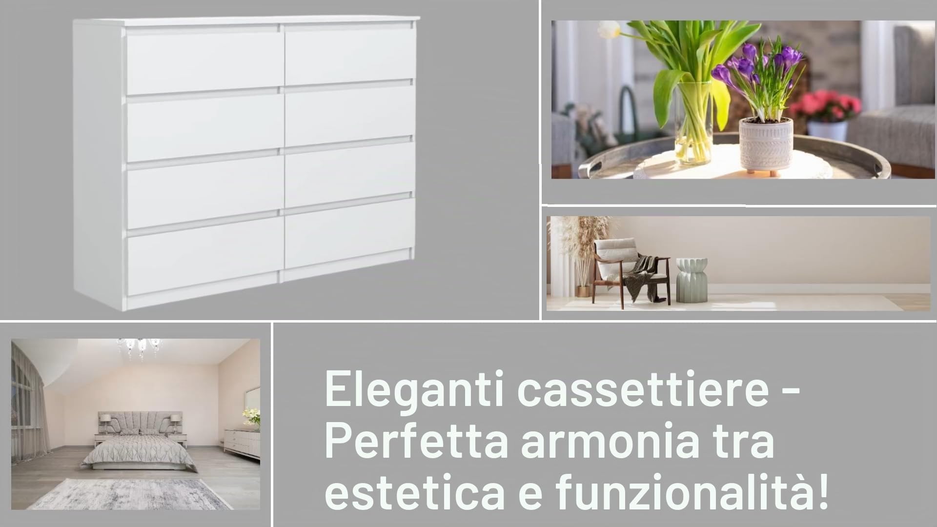 meble masztalerz Set 2 Comodini 40 cm, 2C, Bianco con Frontale Lucido | Moderno Comodino Piccolo 40x55x39 cm, Mobili Camera da Letto, Comodini Camera da Letto Moderni