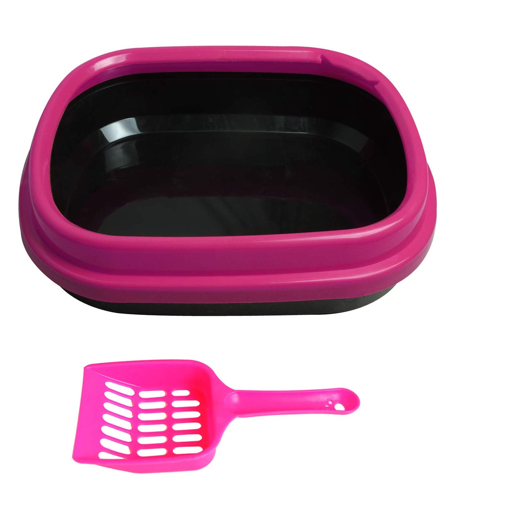 Petlogix Cat Litter Box Easy Cleaning Kitten Poop Pan (Random Colour, 50 x 33 x 20 cm) (B07ZD4VPD1) Amazon Price History, Amazon Price Tracker