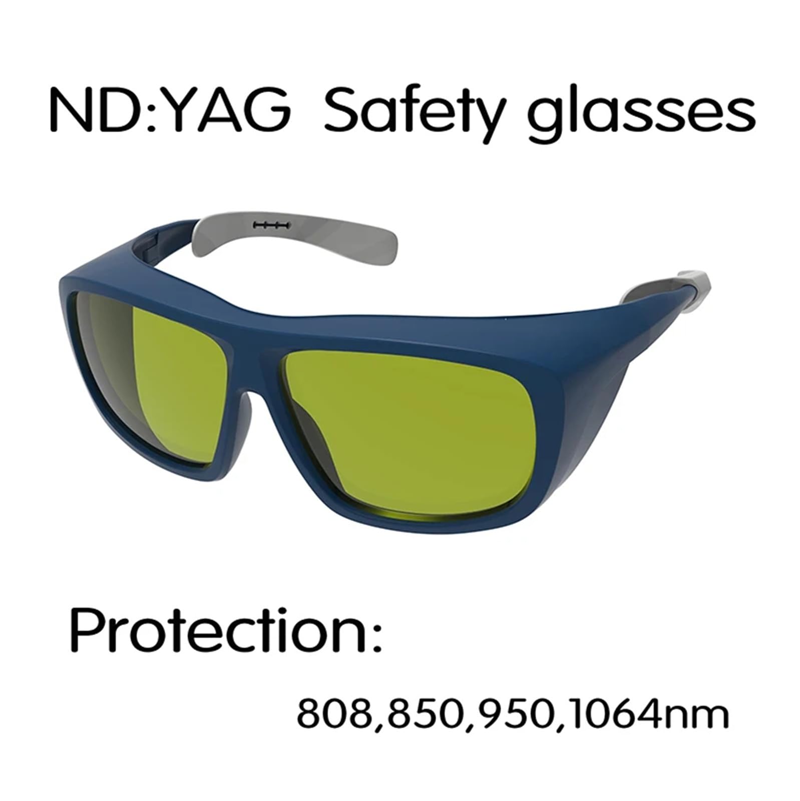 Gafas Proteccion Trabajo Gafas protectoras infrarrojas OD5 de 1064 nm, lentes verdes, punto de congelación de 808 nm