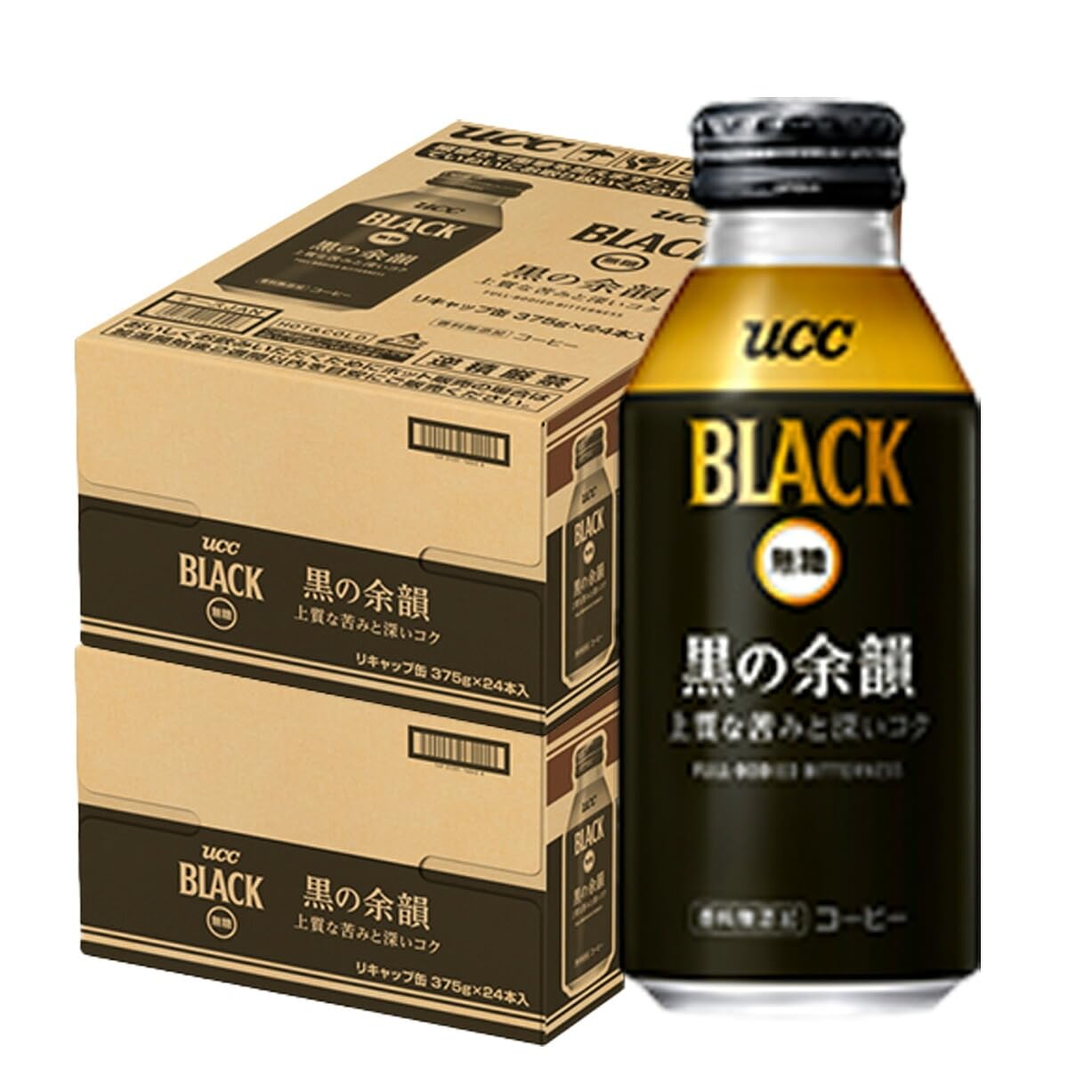 Amazon.co.jp: UCC 上島珈琲 BLACK 無糖 ブラック 黒の余韻 375g×2