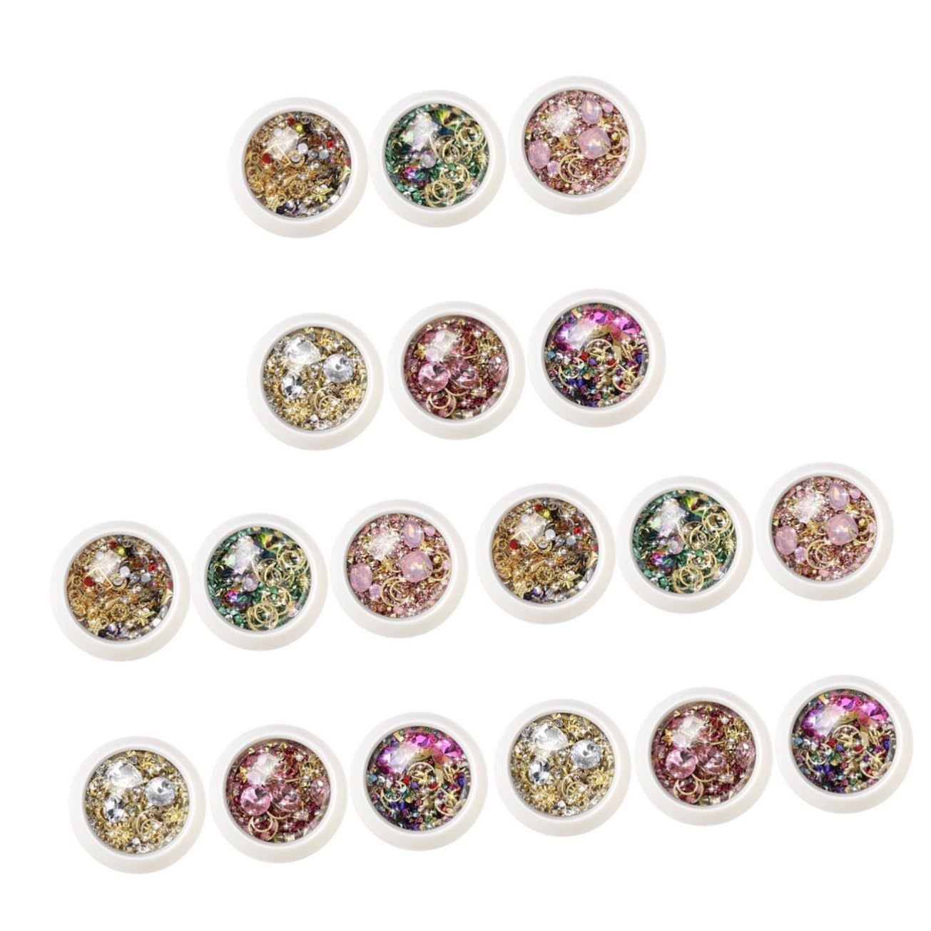 18 Set Accessori per Nail Art con Decorazioni Manicure Te per Unghie Artificiali e Naturali Materiali Leggeri e Resistenti per Donne e Appassionate Unghie