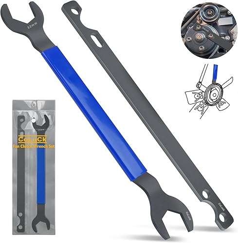 Juego de llaves de embrague de ventilador - Llaves de 1.260 in y 1.417 in - Herramienta de extracción de embrague de ventilador compatible con BMW,