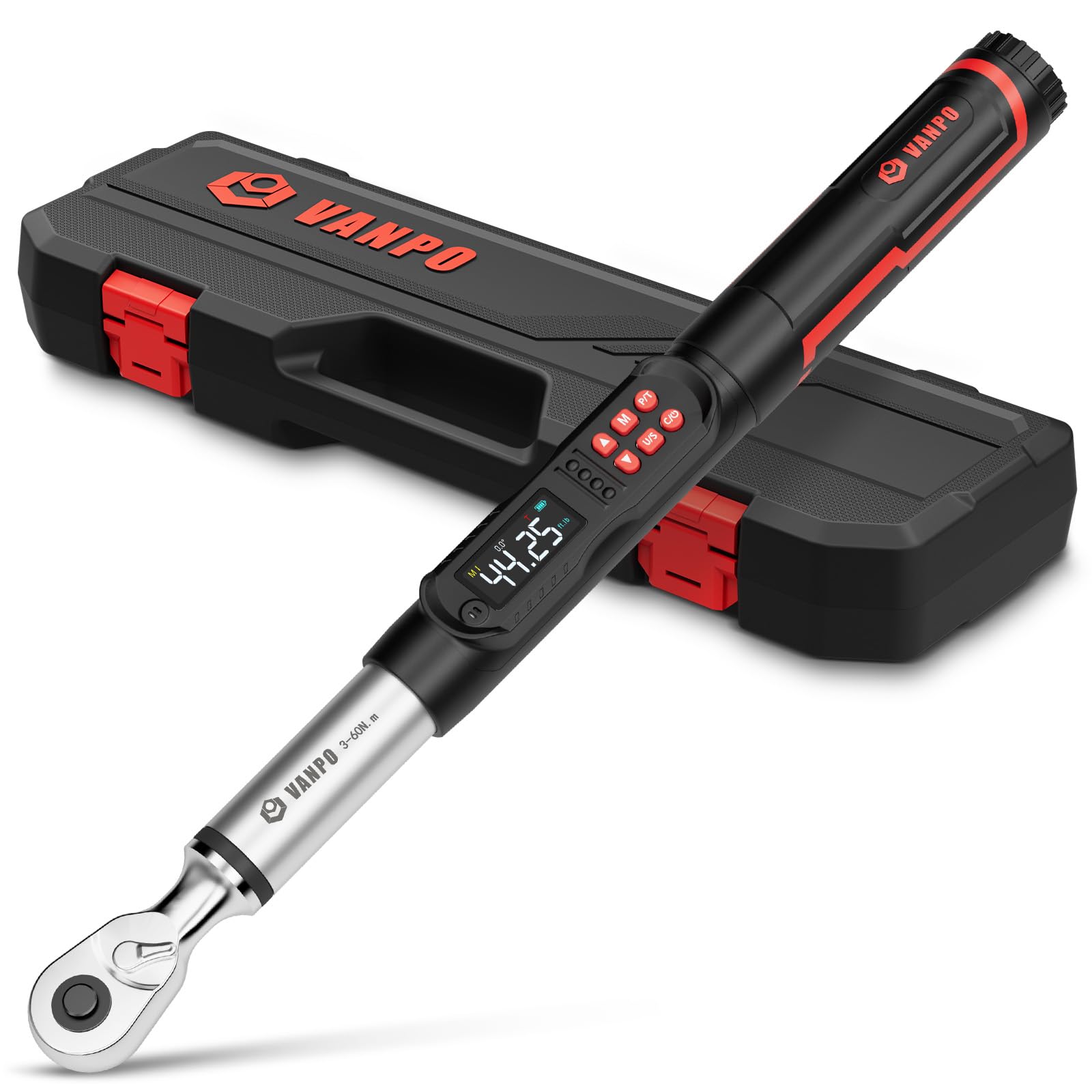 View 1 of VANPO 3/8-Inch Digital Torque Wrench