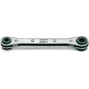 HAZET 2265-1 140 mm Reversible Ratchet for Bits - Bright Chrome-Plated