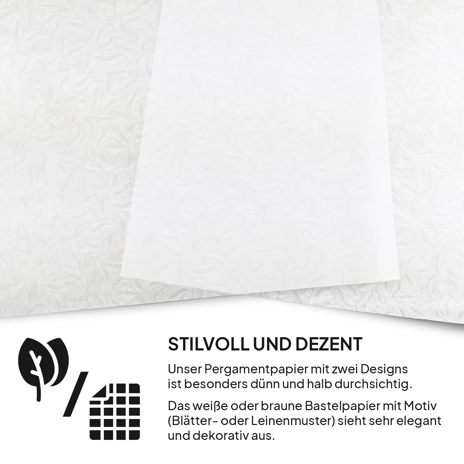 Netuno 500 feuilles de papier calque blanc A4 Kristall Prago feuillage