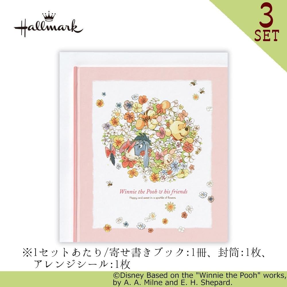 Amazon Hallmark ホールマーク Disney ディズニー 寄せ書きブック プーさん プーの花園ii 3セット Eps 718 596 文房具 オフィス用品 文房具 オフィス用品