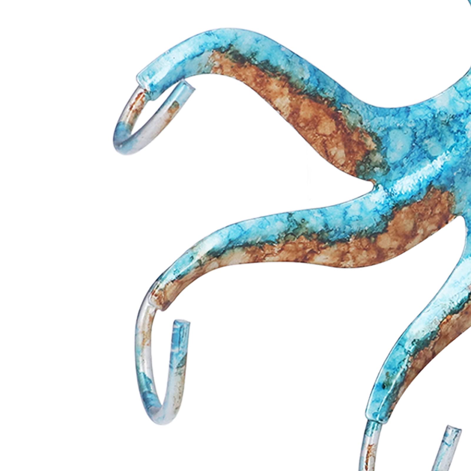 Appendiabiti da parete Octopus Ganci da parete Octopus in ghisa a forma unica Ganci per chiavi Octopus salvaspazio a parete per cappotto, asciugamano, accappatoio, giacca