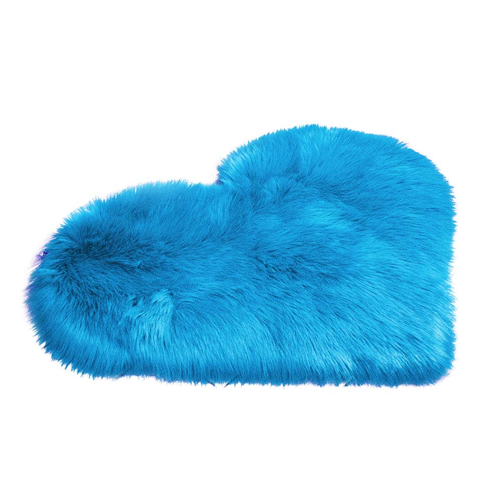 Area Rugs Ultra Soft Indoor Fluffy Love Heart Plush Rug Smooth Faux Fur Rugs Anti-Slip Carpets Floor Mat