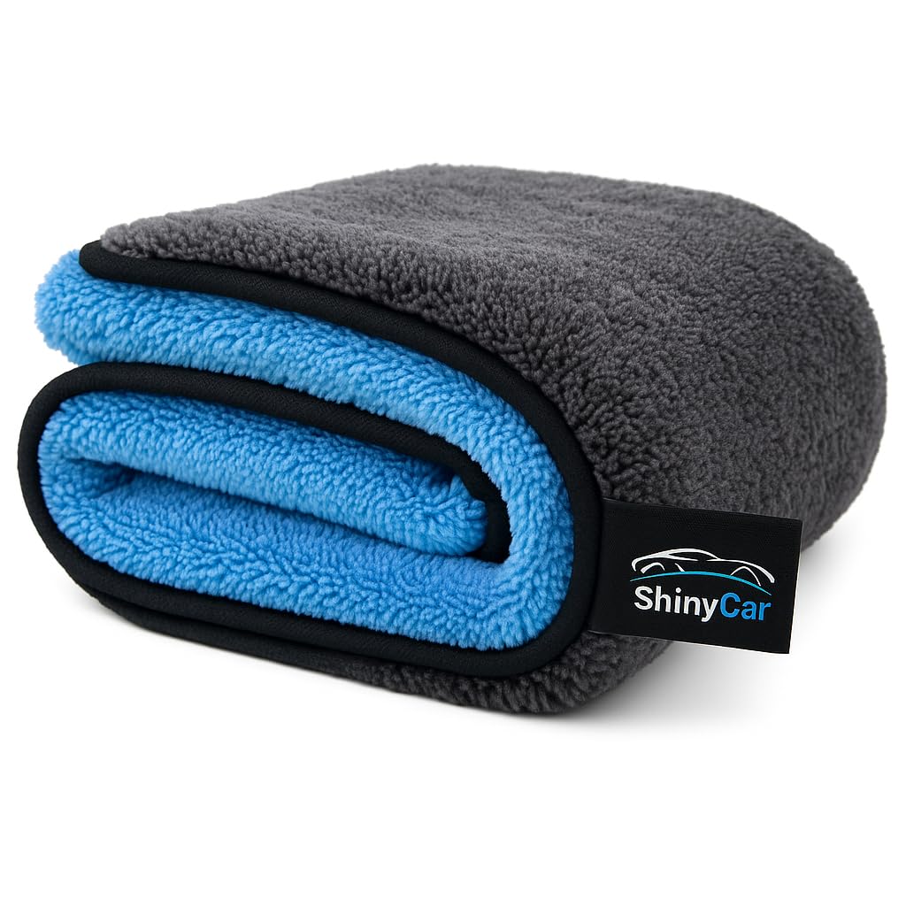 UK: Premium XL Car Drying Towel, 75×55cm - Ultra Plush 1000GSM Deep Pile Microfibre Drying Cloth, Super Absorbent, Soft & Streak-Free. A Scratch-Safe Detailing Alternative To Chamois Leather