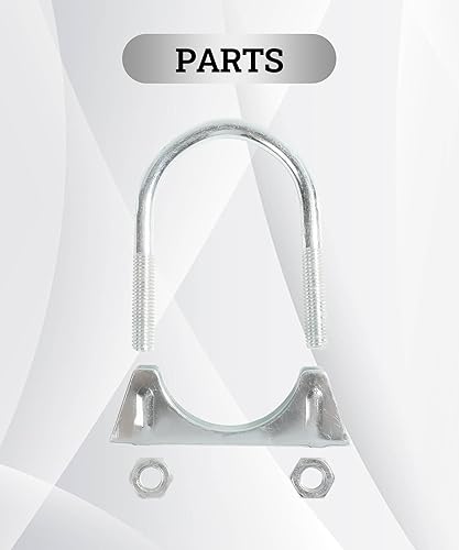 Miniatura 3 de Zlirfy - Abrazaderas de escape de 1.75 pulgadas, 2 pulgadas, 2.25 pulgadas, 2.5 pulgadas, 2.75 pulgadas, abrazaderas de escape con perno en U,